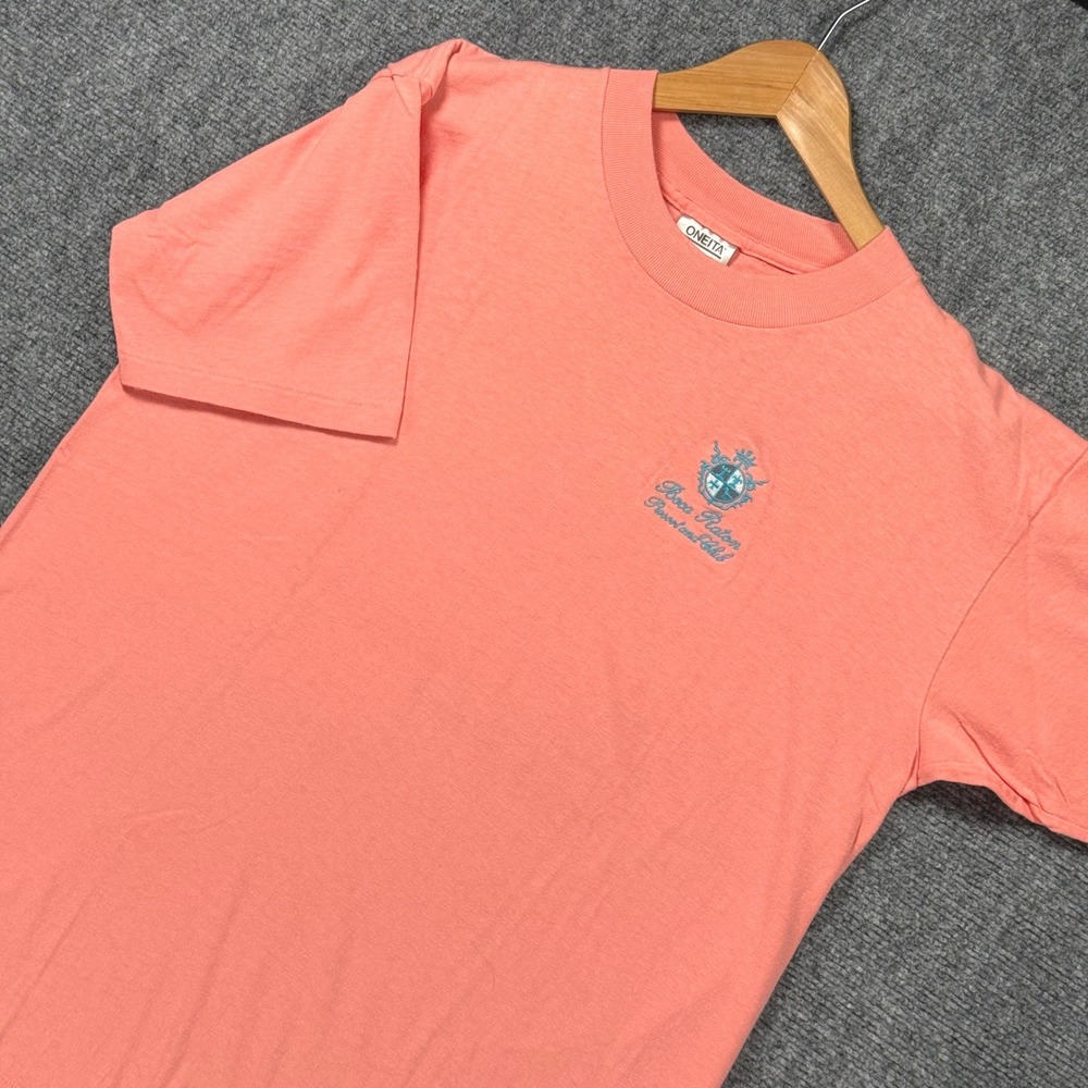 Vintage 90s Boca Raton Resort Club T-Shirt Men's XL Coral Single Stitch USA